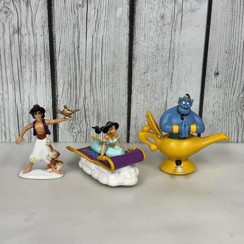 Vintage Disney's Aladdin Jasmine Magic Carpet, Aladdin, Genie Magic Lamp - Read